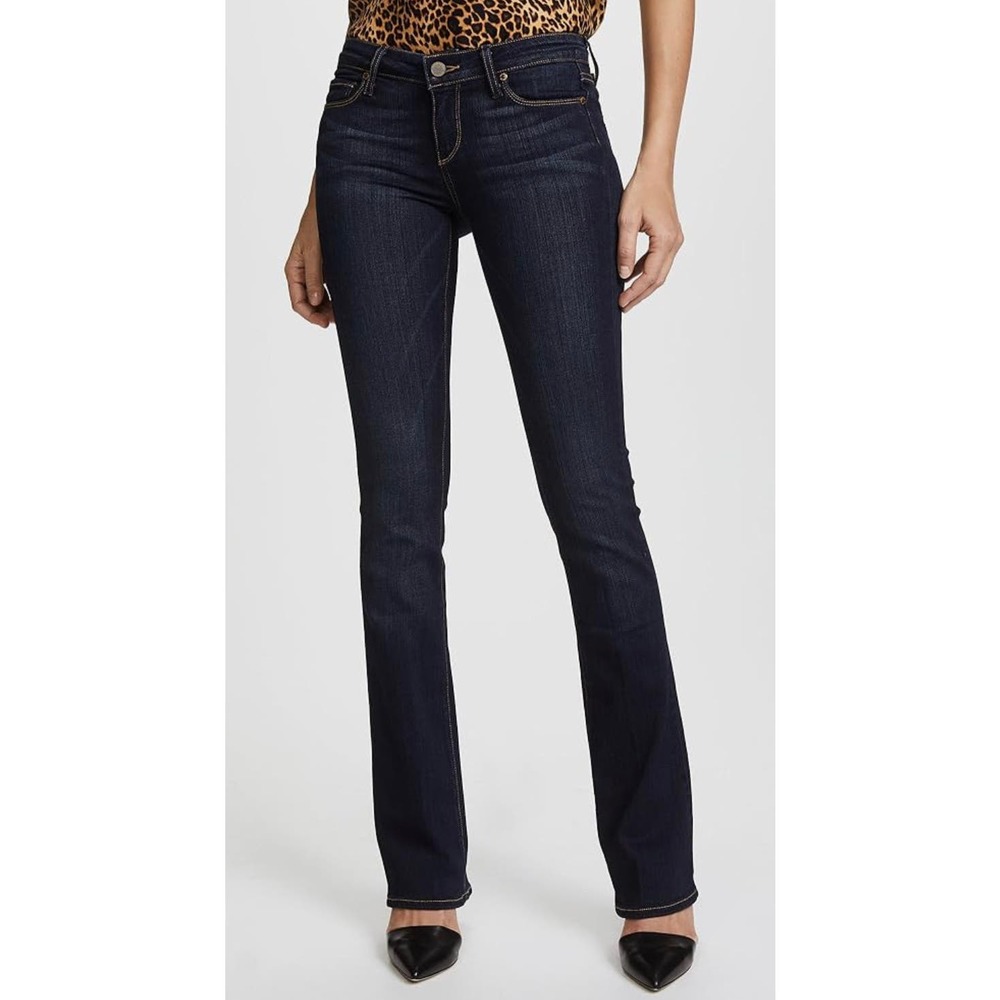 PAIGE Manhattan Mid Rise Bootcut Jeans Dark Womens size 28 Color Armstrong